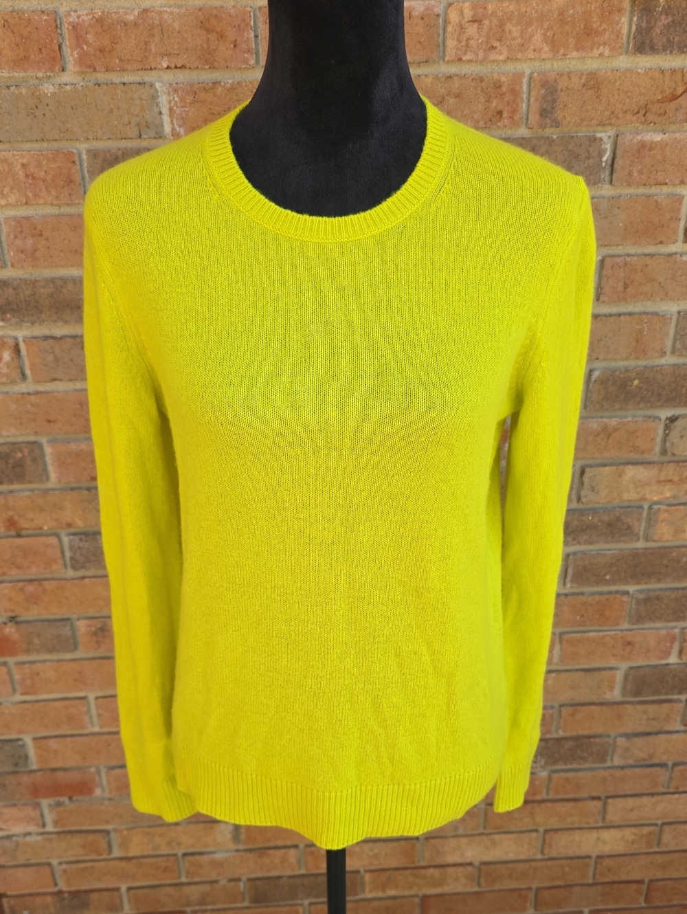 Theory Lemon Yellow Crewneck Sweater